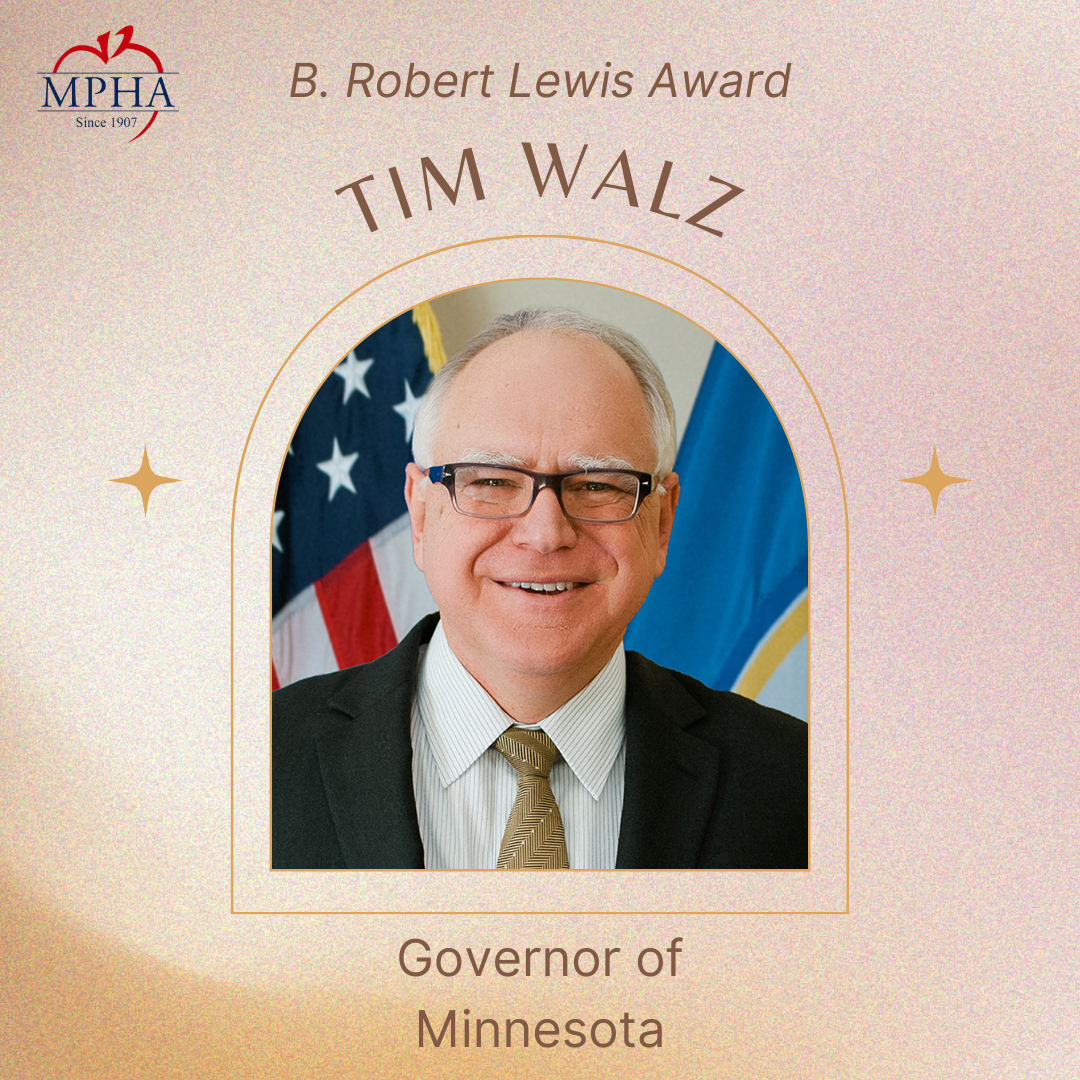 B. Robert Lewis Award: Tim Walz, Governor of Minnesota 
