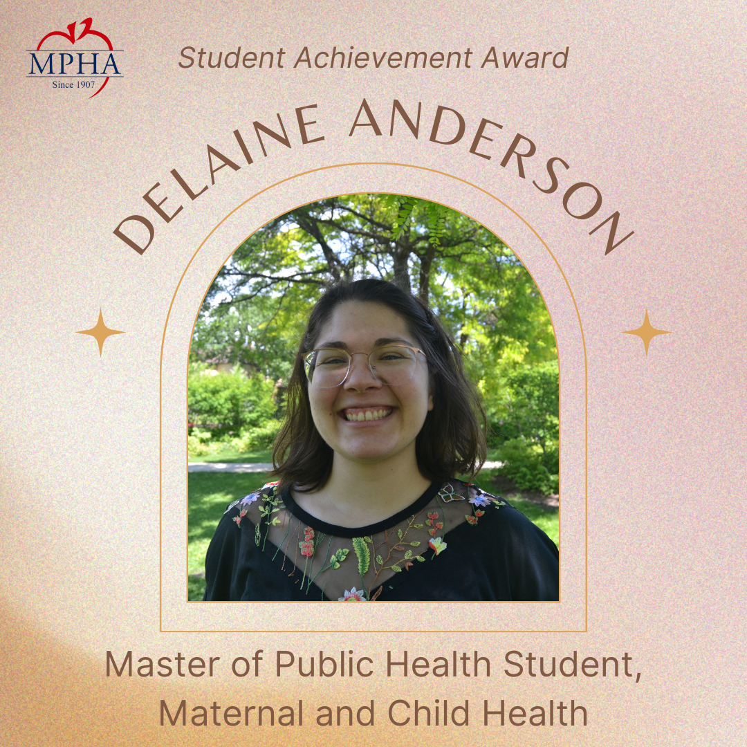 The Student Achievement Award Winner, Delaine Anderson.
