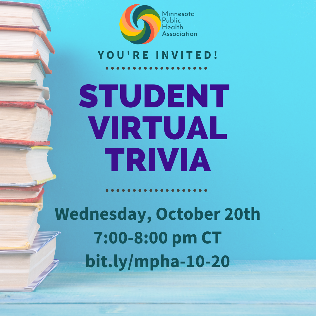 You're Invited! Student Virtual Trivia. Wednesday, October 20th 7-8PM CT.